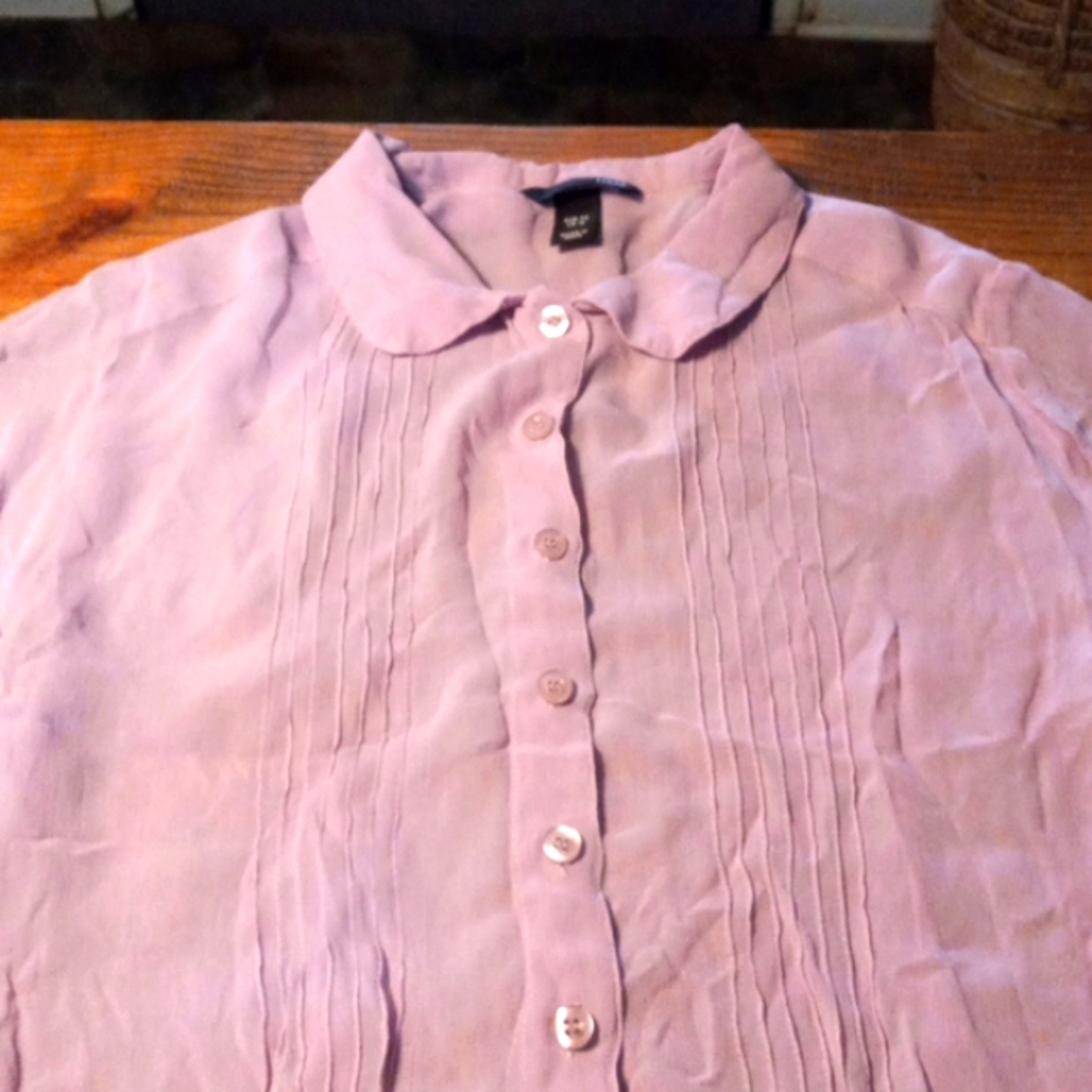 Semi sheer blouse